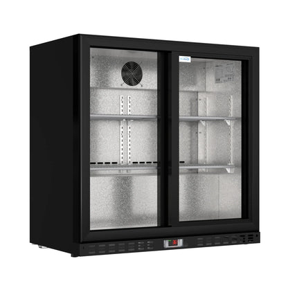 Two-Door Back Bar Refrigerator - 7.4 Cu Ft. 35 In.