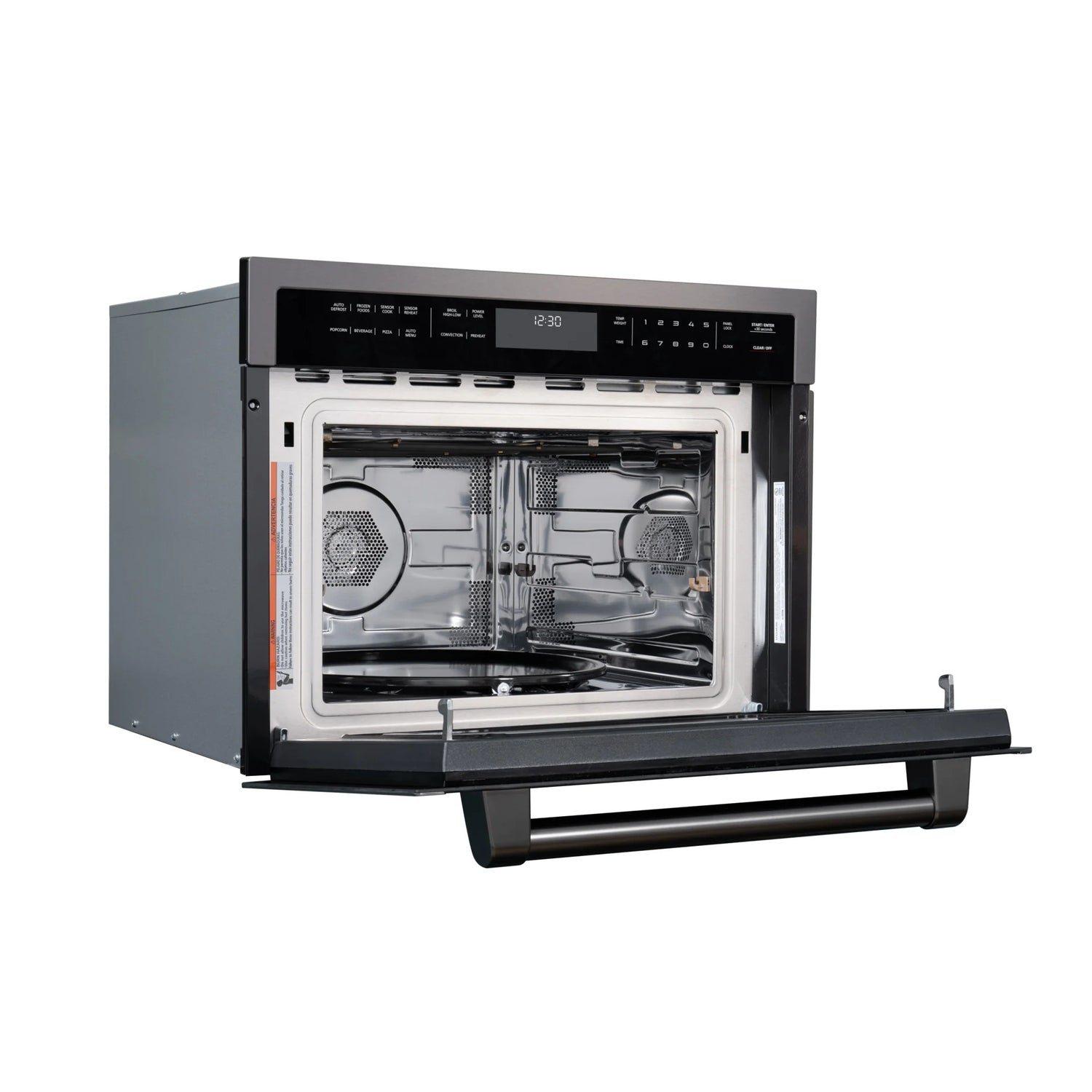 KoolMore Reserve 24 in. Stainless Steel Built-in Convection Microwave Oven with Speed and Sensor Cooking, 1.6 cu. ft. in Black (KM-CWO24 -BSS)