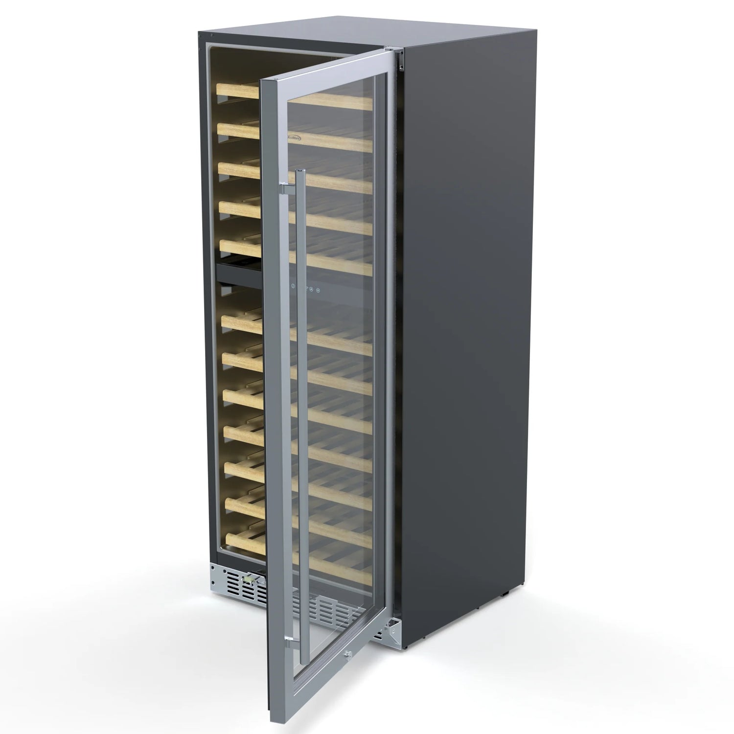 Dual Zone, Full Glass Door, Wine Cooler Refrigerator, Freestanding or Built-In Unit, 23 In 9.7 cu ft.