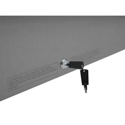 Outdoor Refrigerator with IPX 4 Rating and Glass Shelves 4.4 Cu. ft. in Stainless-Steel, 21 In.
