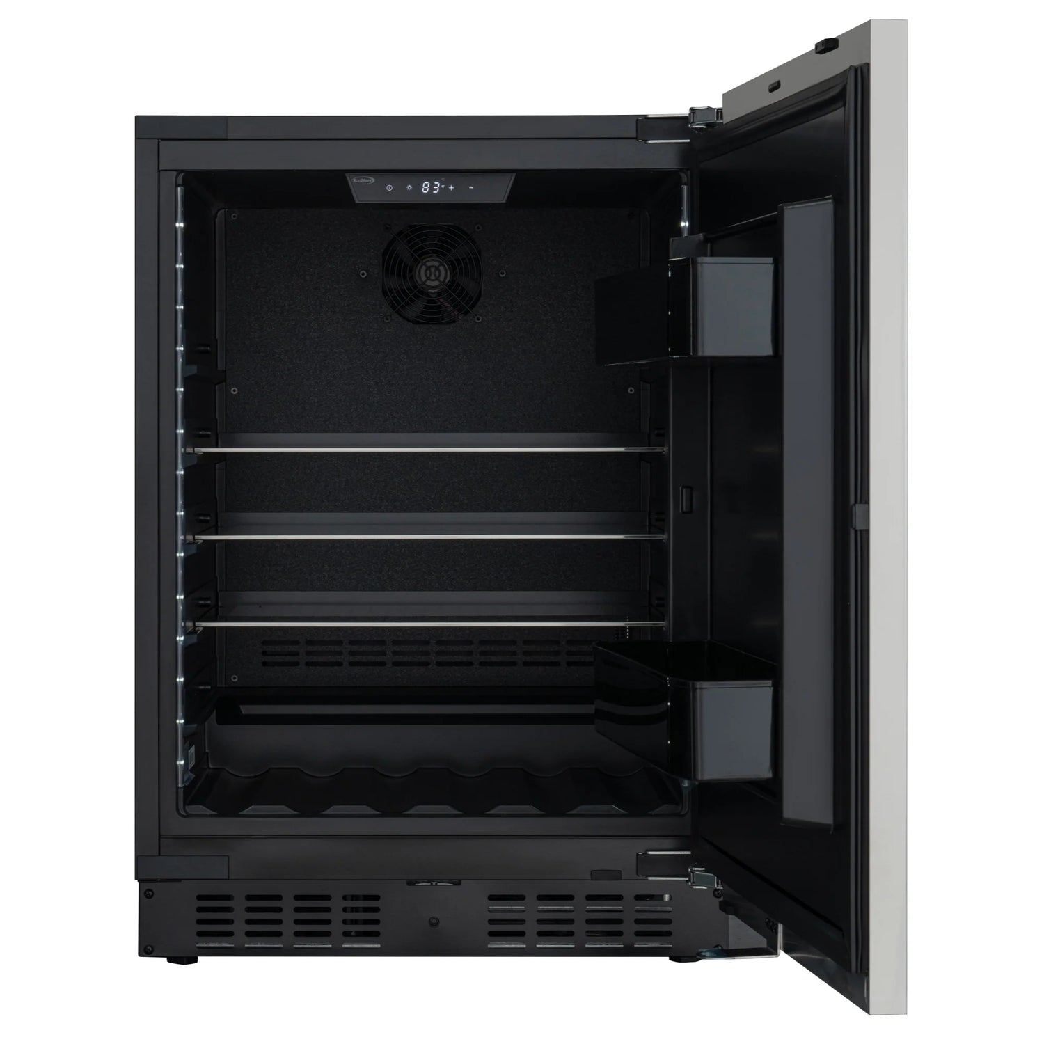 Panel Ready Compact Refrigerator, 5 cu. ft. in Black, 24 In.