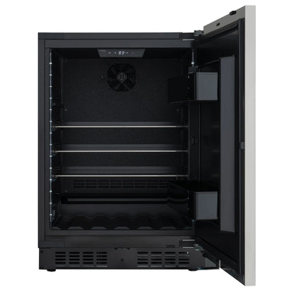 Panel Ready Compact Refrigerator, 5 cu. ft. in Black, 24 In.