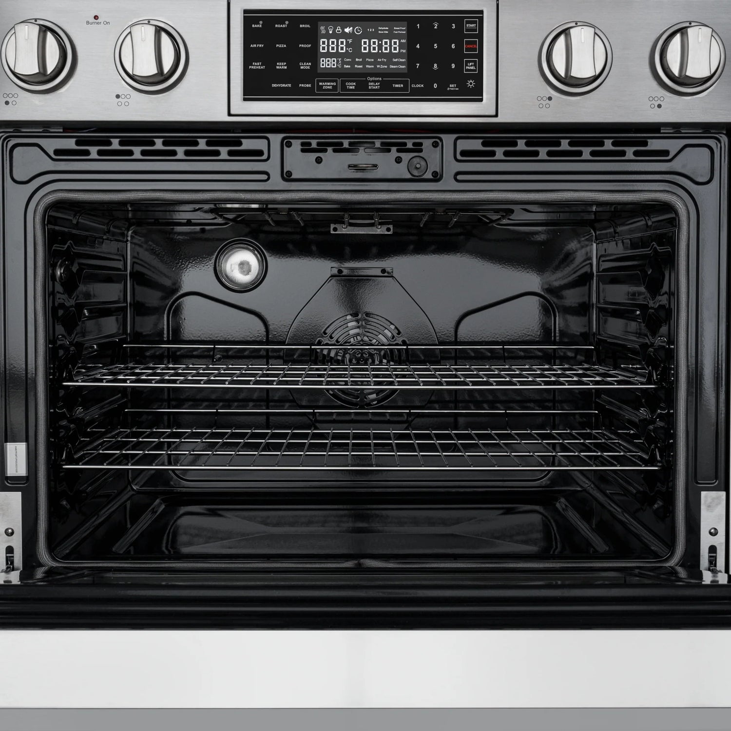 Electric Professional Range with Tilt Panel and Digital controls, Self-Cleaning, 16300W of Power, 240V in Stainless-Steel, 36 In.