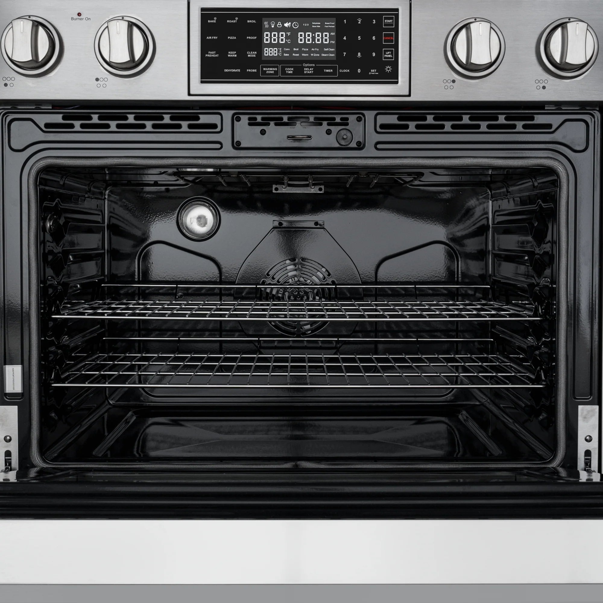 Electric Professional Range with Tilt Panel and Digital controls, Self-Cleaning, 16300W of Power, 240V in Stainless-Steel, 36 In.