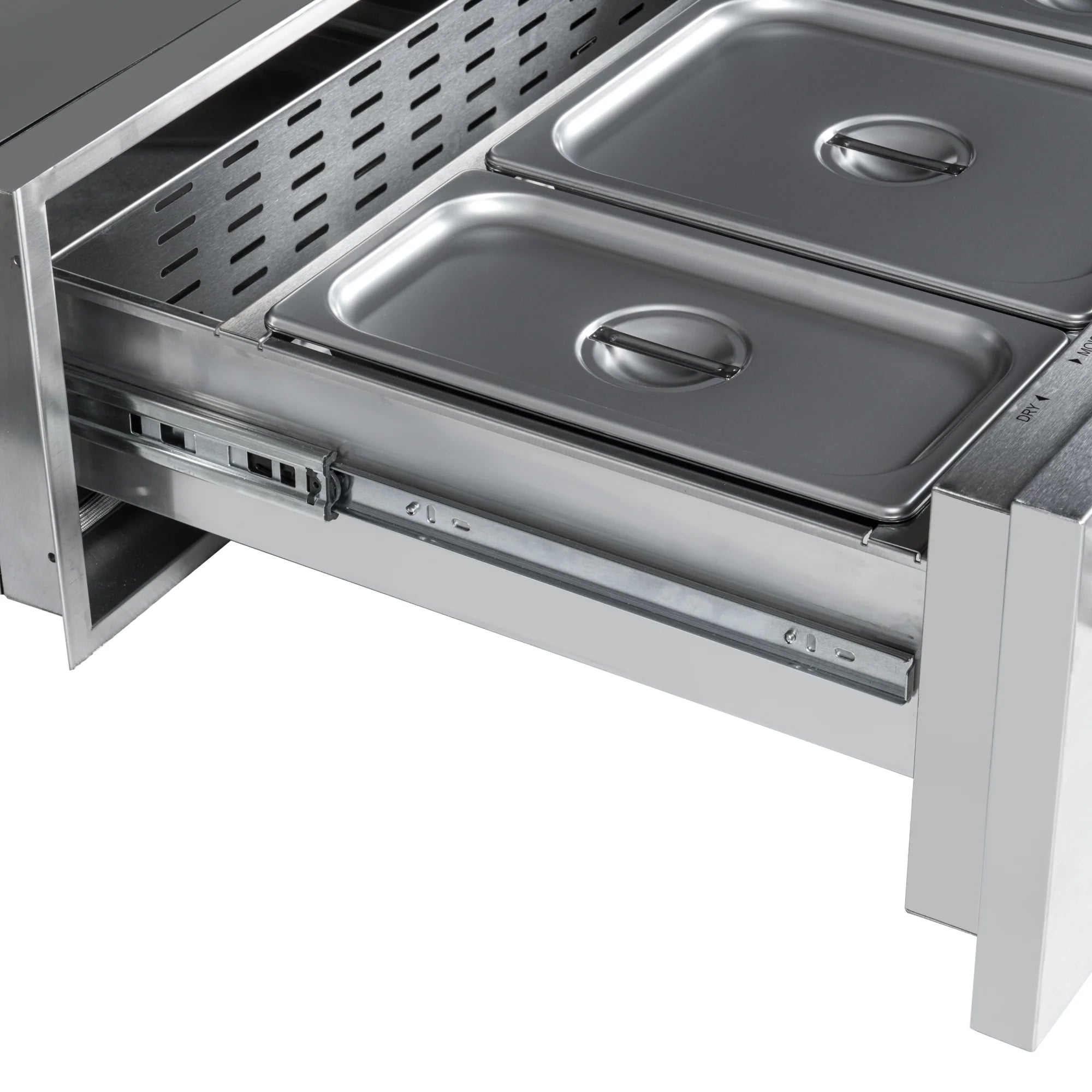 Warming Drawer with Three Compartments in Stainless-Steel, 30 In.