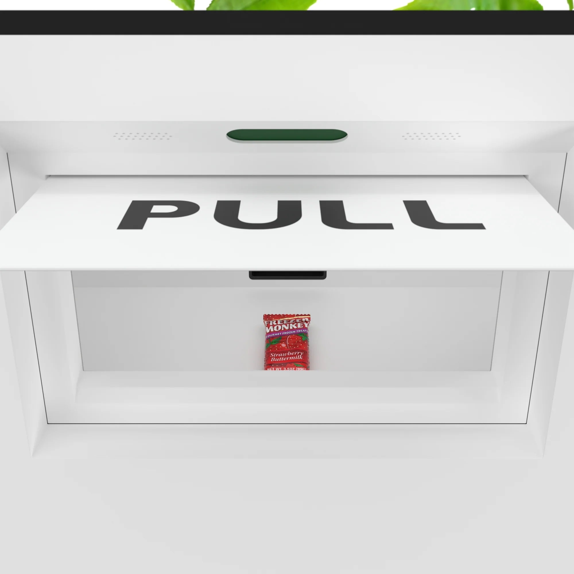 Commercial Freezer Ice Cream Vending Machine with 44 Slots, Ample 49 in. Touch Display, Bill Acceptor and Credit Card Reader in White, 45 In.