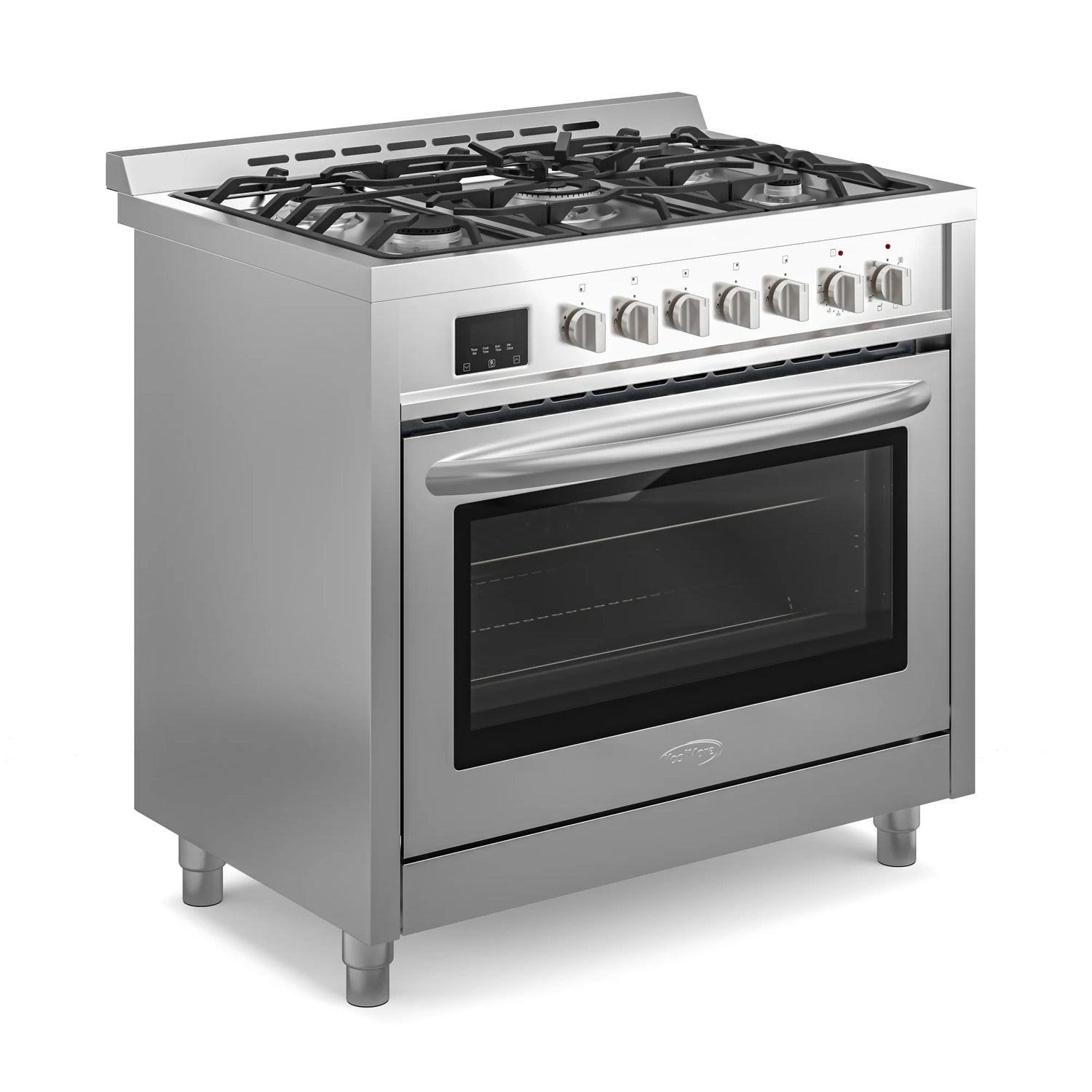 Professional Dual Fuel Range in Stainless Steel with Legs, 4.3 cu. ft. 36 In.