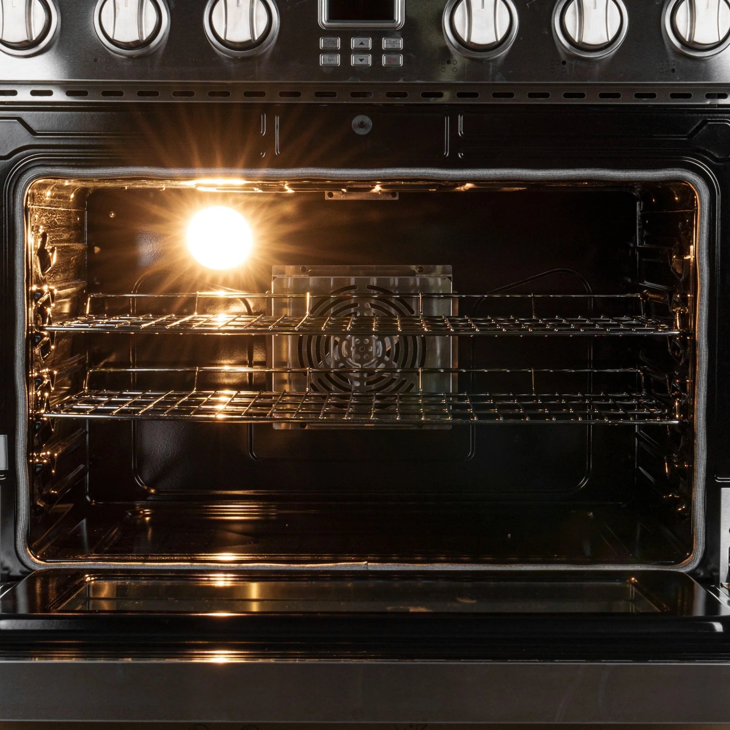Professional Electric Range with 16600W of Power, 240V in Stainless-Steel, 36 In.