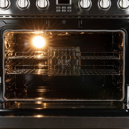 Professional Electric Range with 16600W of Power, 240V in Stainless-Steel, 36 In.