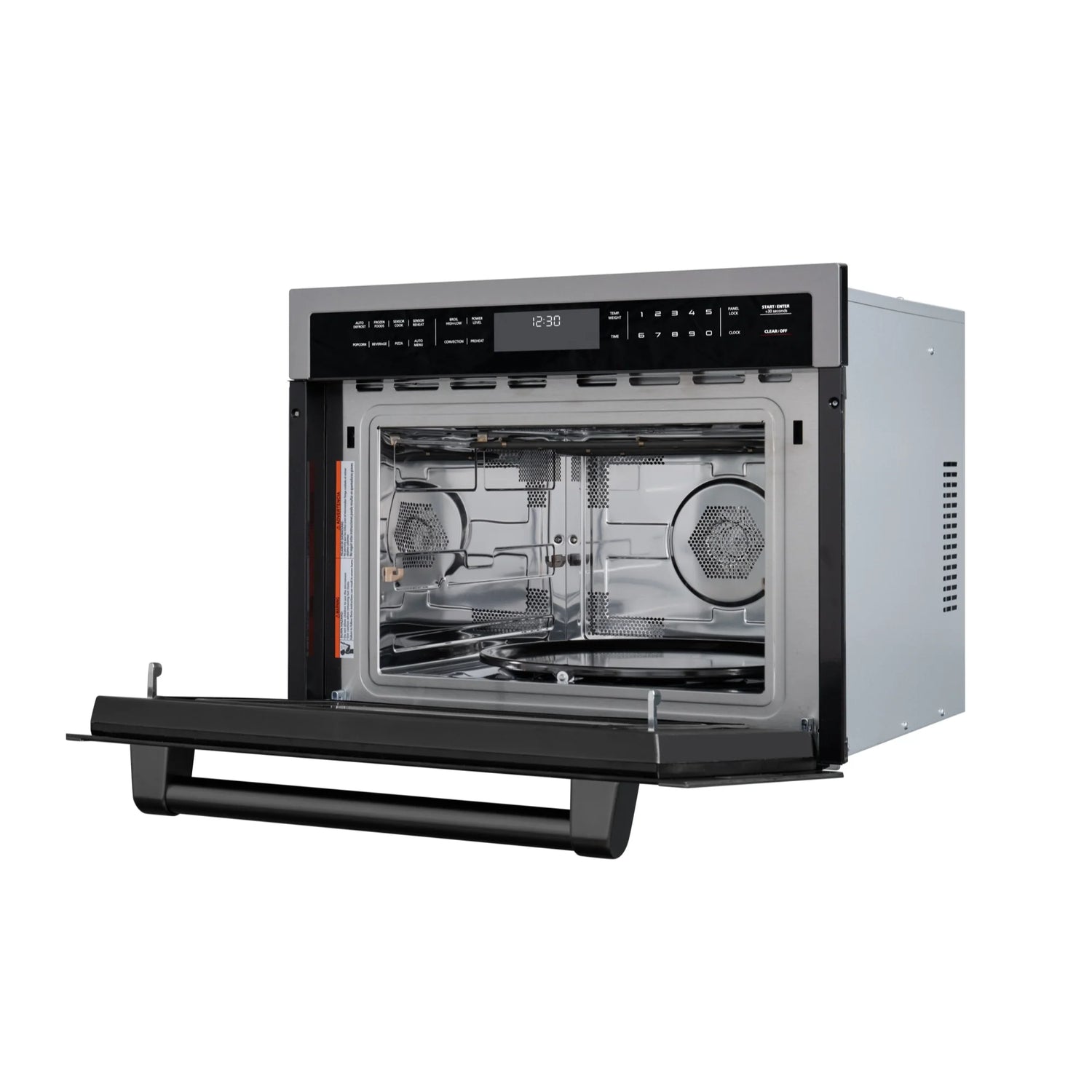 KoolMore Reserve 24 in. Stainless Steel Built-in Convection Microwave Oven with Speed and Sensor Cooking, 1.6 cu. ft. in Black (KM-CWO24 -BSS)