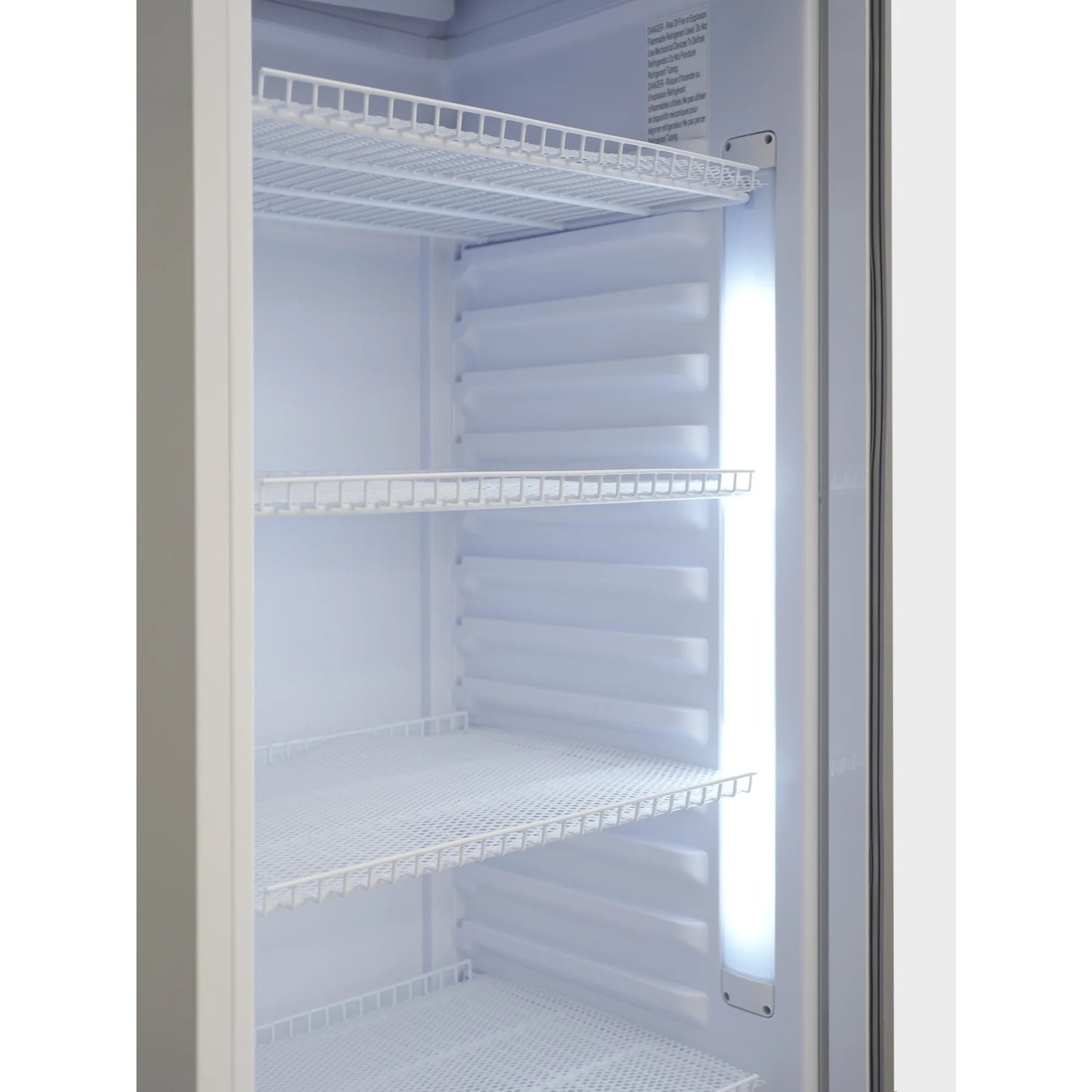 One-Door Commercial Merchandiser Refrigerator in White 24 in, 12 cu. ft.