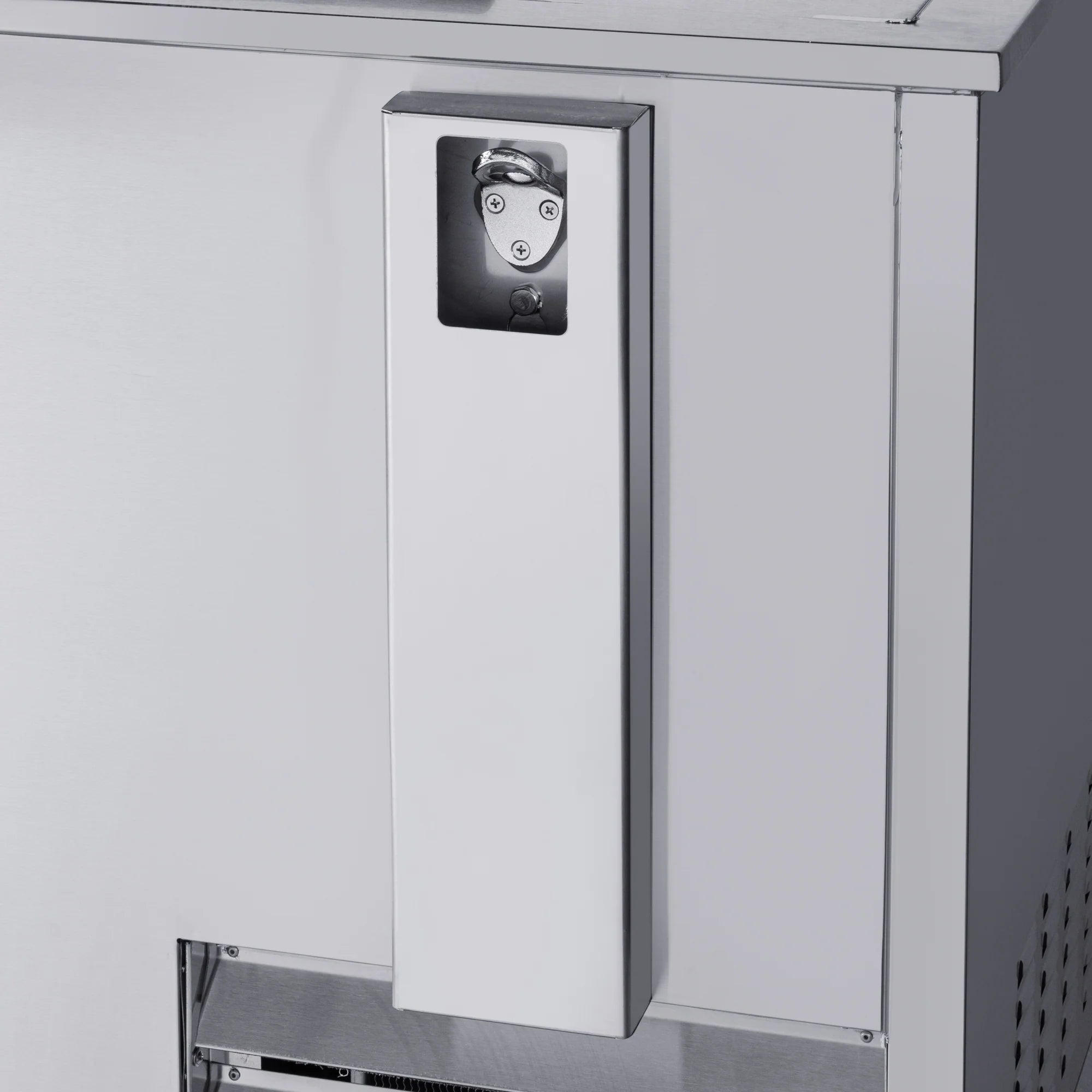 Commercial Bottle Cooler with Built-In Opener, ETL Listed, 19 cu. ft. 65 In.