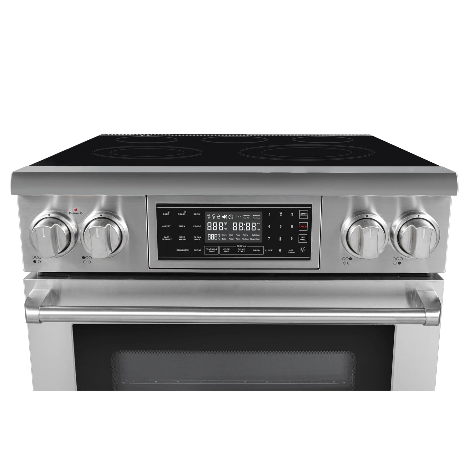 Electric Professional Range with Tilt Panel and Digital controls, Self-Cleaning, 16300W of Power, 240V in Stainless-Steel, 30 In.