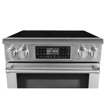 Electric Professional Range with Tilt Panel and Digital controls, Self-Cleaning, 16300W of Power, 240V in Stainless-Steel, 30 In.