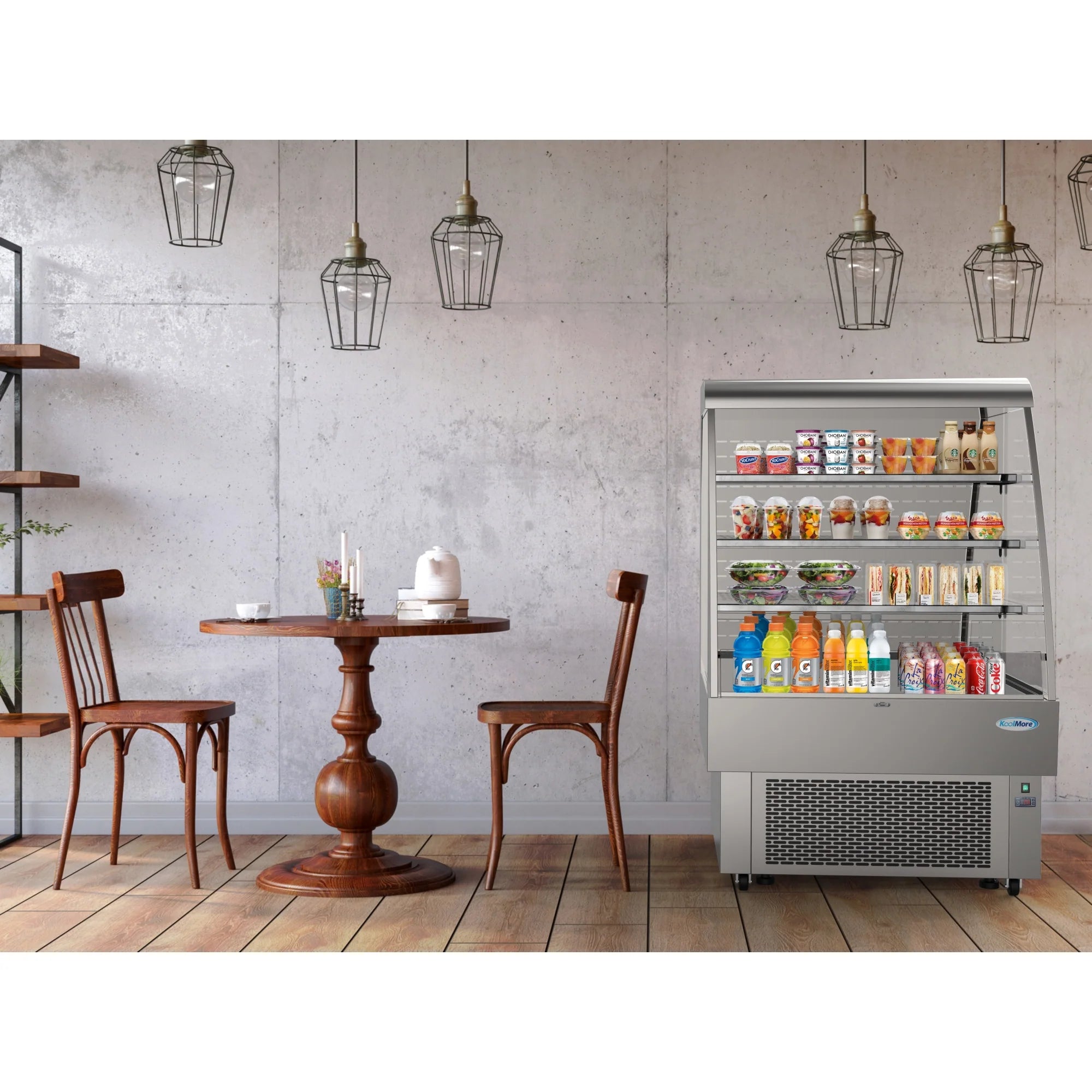 Open Air Grab and Go Refrigerator 35 in, 13.4 cu ft.