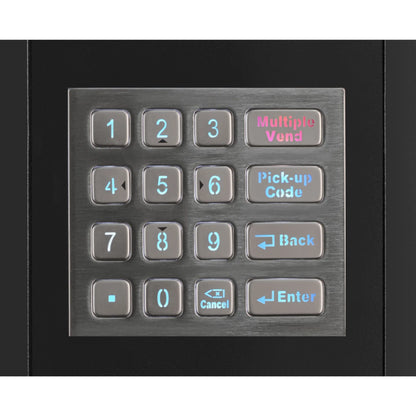 Refrigerated Snack and Drink Vending Machine with 60 Slots in Black
