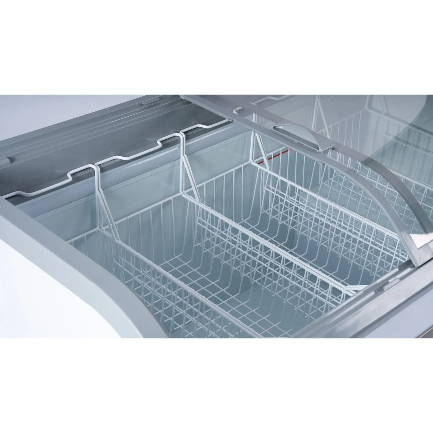 Manual Defrost Island Chest Freezer in White, 58 In. 14 cu. ft.