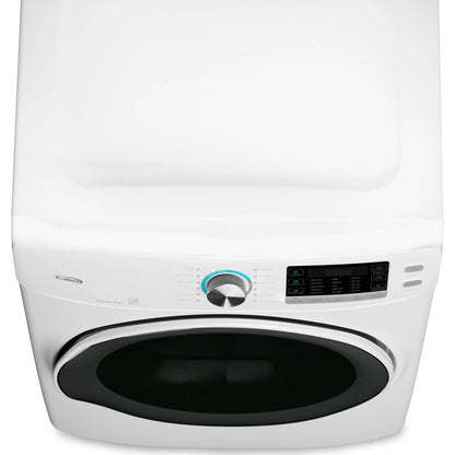 Large Capacity Stackable Vented Electric Front Load Dryer in White, 240V, 8 cu, ft.