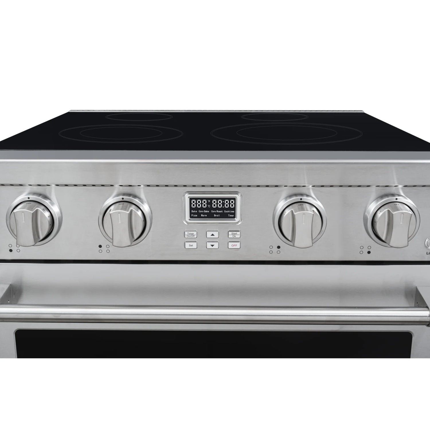 Professional Electric Range with 14900W of Power, 240V in Stainless-Steel, 30 In.