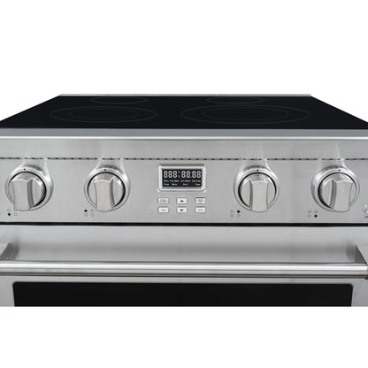 Professional Electric Range with 14900W of Power, 240V in Stainless-Steel, 30 In.