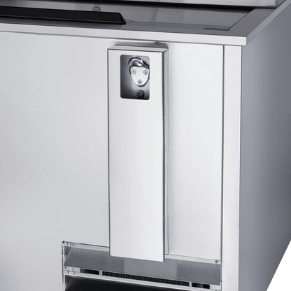 Commercial Bottle Cooler with Built-In Opener, ETL Listed, 30 cu. ft. 95 In.