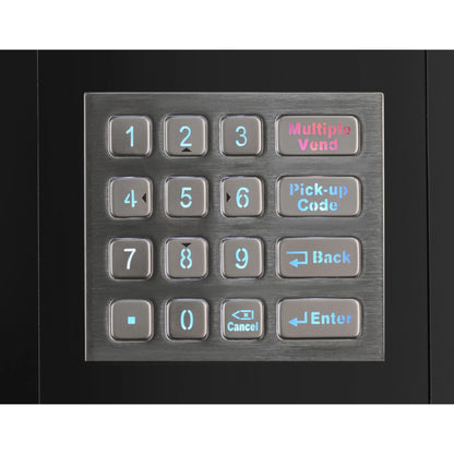 Refrigerated Snack and Drink Vending Machine with 36 Slots in Black